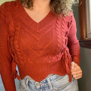Women’s size small cropped sweater